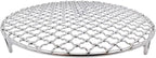 Versatile Round 304 Stainless Steel Cooling Rack Baking,Heat Resistant Rust Proof Sturdy Durable Dia 10.4"