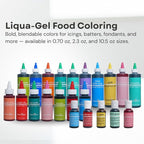 Chefmaster Bright Red Liqua-Gel® Food Coloring | Vibrant Color | Professional-Grade Dye for Icing, Frosting, Fondant | Baking & Decorating | Fade-Resistant | Easy-to-Use | Made in USA | 2.3 oz