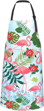 Flamingo Apron Baking Aprons Novelty Cooking Chef Gift Bbq Grilling With 2 Pockets Kitchen Apron