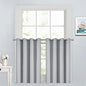Yakamok Light Grey Room Darkening Window Curtains 52x36 Inch by Yakamok