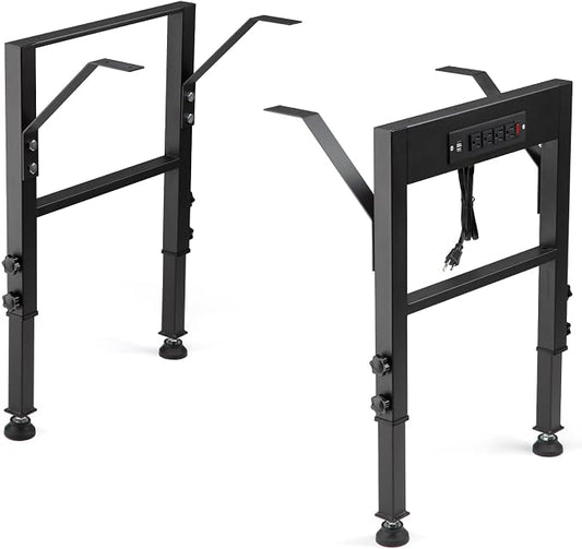 OLBRUS 19.6-Inch Depth Workbench Frame, Height Adjustable 28.5" to 33.8" by OLBRUS