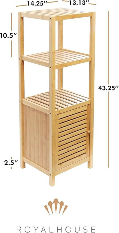 RoyalHouse Bamboo 3-Tier Floor Organizer - Image 3