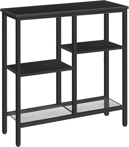 HOOBRO Narrow Console Table, Sofa Table, 4-Tier Industrial Entryway Table by HOOBRO
