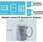 Coffee Mugs Set of 4,16 OZ Large Marble Ceramic Tea Cups with Big Handle,Bulk Grey Marble Mugs Set for Latte, Beer,Cappuccino,Microwave Dishwasher Safe Cup for Men Women Gift
