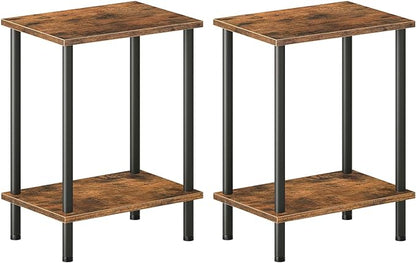 HOOBRO End Tables Set of 2, Small Side Table, Nightstand by HOOBRO