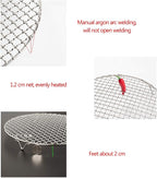 Versatile Round 304 Stainless Steel Cooling Rack Baking,Heat Resistant Rust Proof Sturdy Durable Dia 10.4"