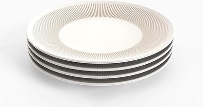 TervisHome Melamine Dinner Plates - Set of 4 | Sandstone Collection | Durable Stoneware-like Quality, Dishwasher Safe, Perfect for Indoor and Outdoor Use
