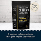 Cold Brew Coffee Colombian Reserve Single Origin Coarsely Whole Bean Coffee - 1 lb. Bag - Dark Roast