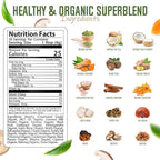 ReviTEAlize Organic Matcha Mushroom Powder - Organic Ceremonial Grade - Coffee Alternative - Latte (60 Servings)