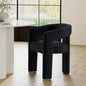 RIVOVA Modern Barrel Dining Chair, Velvet Upholstered Accent Side Chair by RIVOVA
