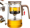 Enchanti Tea Pot, Creative Witchcraft Magic Glass Teapot, Detachable Loose Tea Glass Tea Infuser, Ideal for Tea Steeper-34oz (approx. 1000 ml)
