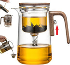 Enchanti Tea Pot, Creative Witchcraft Magic Glass Teapot, Detachable Loose Tea Glass Tea Infuser, Ideal for Tea Steeper-34oz (approx. 1000 ml)