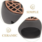 Ceramic Tea Pot Warmer Heater Set Japanese Pottery Teapot Warmer Base Tea Light Candle Holder Tea Stove Warmer for Tea Set Coffee Cup Tea Pot