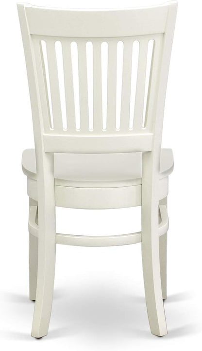 East West Furniture NDVA5-LWH-W 5 Piece Dining Table Set - Image 12