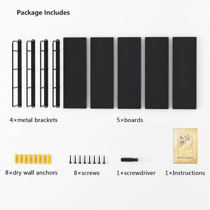 MXCSE Wall Shelves, Wall Mounted Bookshelves, DIY Floating Shelves - Image 9