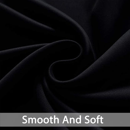 Yakamok Room Darkening Curtains 52x108 inch Length Black-Living Room | 2 panels - Image 4