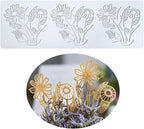 TUKE Flower Silicone Cake Lace Mold Cake Decorating Tool Border Decoration Lace Mold Kitchen Baking Tool (K_ Flower)