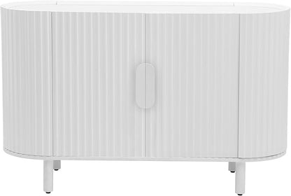 Curved Design Light Luxury Swith Adjustable Shelves, Suitable - Image 3