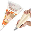 GEMLON Disposable Piping Bags – 12 Inch Clear Pastry Bags (100PCS) for Cake & Cookie Decorating, Anti-Burst Icing Bags for Frosting, Chocolate & Royal Icing – Durable Plastic Baking Supplies