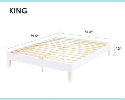 Mellow Naturalista Grand 12 Inch Solid Wood Platform Bed - Image 2