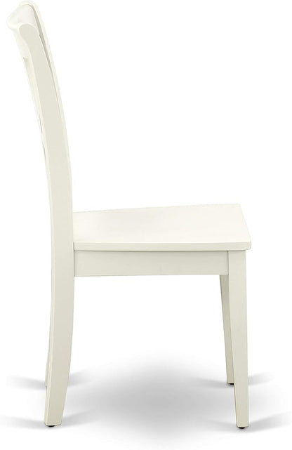 East West Furniture CLC-LWH-W Clarksville Dining Room Chairs - Image 6