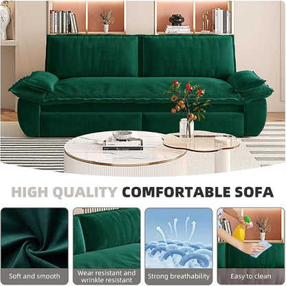 KEIKI 73.2" Pull Out Sofa Bed Queen, 3-in-1 Convertible Sleeper Couch - Image 5