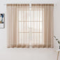 MIULEE 2 Panels Sheer Curtains for Living Room 54 X 45 Inches Brown | Window by MIULEE