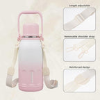 BJPKPK Insulated 40oz Thermos Water Bottle with Lid and Carry Handle Dishwasher Safe Stainless Steel Water Bottles,Pink Pearl