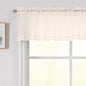 Cream Valances for Windows, Cream Sheer Curtains 14 Inch Length 2 Pack Kitchen by WelvetBLK