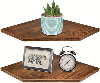 Homode Corner Shelf Wall Mount, Cable Box, Game Console, Storage by Homode