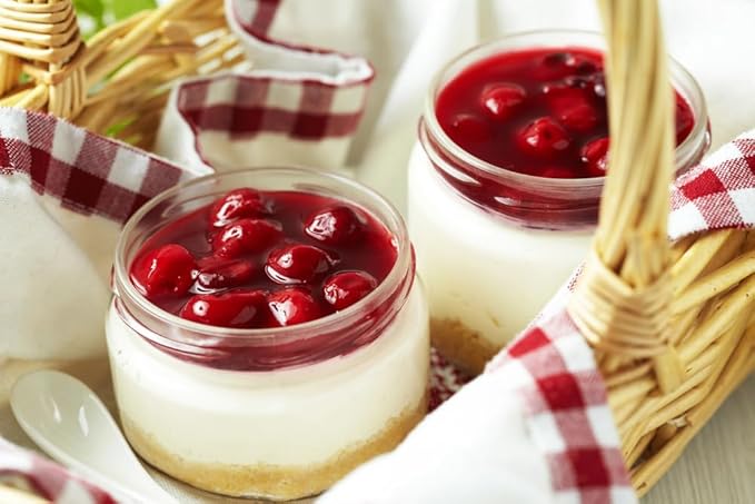 A Blend Above Cherry Pie No Bake Dessert Mix - All Natural, Vegan, Gluten Free, No MSG - Instant Dessert Mix, Fruit Dip, Bagel Topping, Frosting, Cheesecake Filling - Makes 16 Oz (Pack of 3)