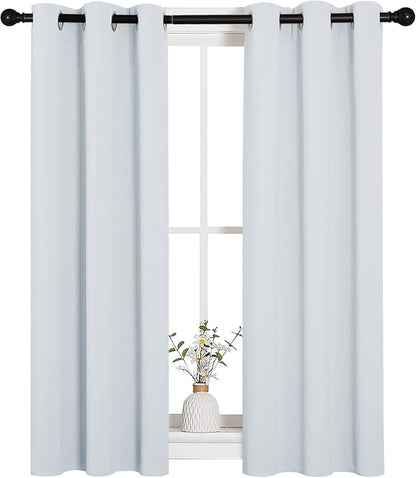 NICETOWN Room Darkening Draperies Curtains Panels, 2 Panels, 29 by 40, Window - Image 2