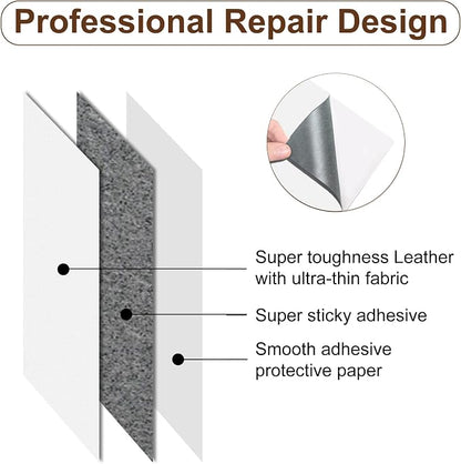 Numola Leather Repair Patch 8×11 inch Self-Adhesive Leather Repair Tape - Image 3