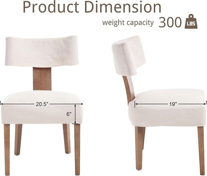 VESCASA Upholstered Dining Chairs Set of 2 - Image 7