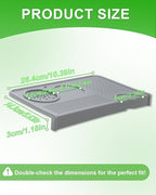 Upgraded Silicone Tamping Mat & Brush, Tamper Mat for Espresso Machine, Waterproof Heat Resistant Tamp Station for Home Baristas Tools, Gray
