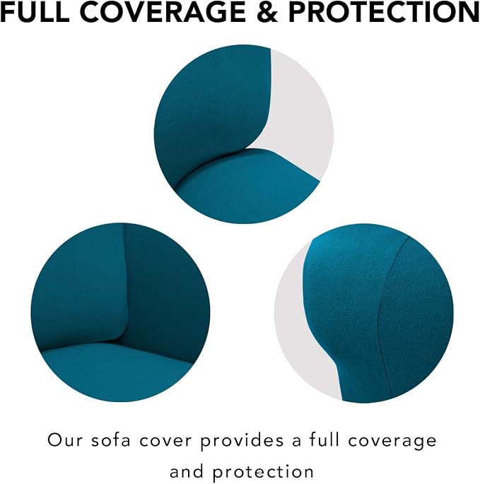 PureFit Super Stretch Sofa Slipcover – Spandex Non Slip Soft Couch Sofa Cover - Image 4