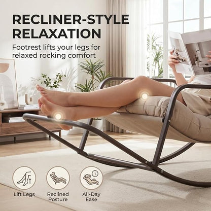 RADIATA 2pcs Rocking Lounge Chair, Indoor Outdoor Reclining Lounger - Image 9
