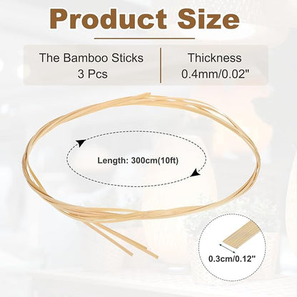 MECCANIXITY 3 Rolls Bamboo Strips - Image 2