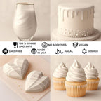 Bulk (20g) White Luster Dust Edible Glitter for Cocktails | Premium Edible White Luster Dust for Cake Decorations - White Edible Glitter for Drinks Cupcakes Cookies Cakes Food Paint