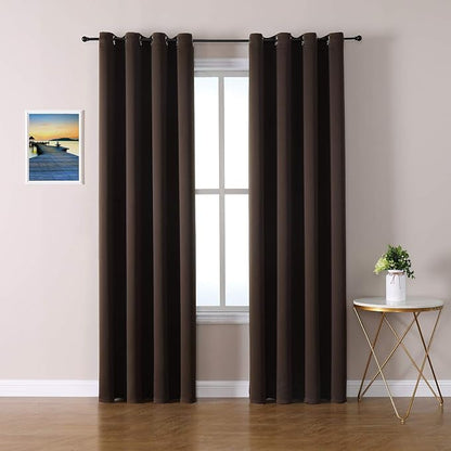 ChrisDowa Blackout Curtains for Bedroom and Living Room 80 Inches Long | 2 by ChrisDowa