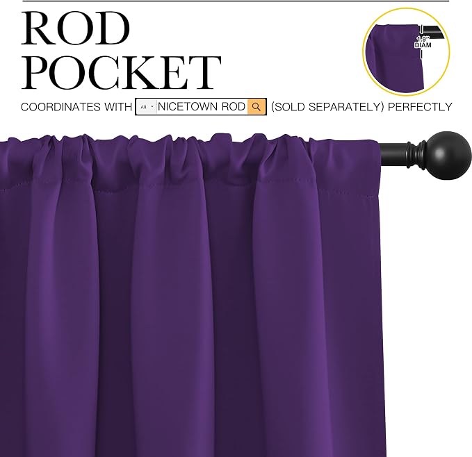 NICETOWN RV Blackout Curtains for Camper Windows, Kitchen Curtains Blackout - Image 3