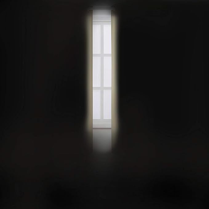 Beige Blackout Curtains 34 x 54 Inch Length/Set of 2 Curtain Panels/Thermal - Image 3