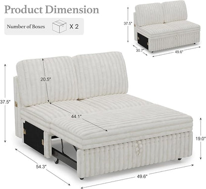 Belffin Corduroy Sleeper Sofa - Image 2