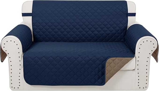 Reversible 45" Small Loveseat Sofa Covers, Friendly Furniture Protector by LuxshareHome
