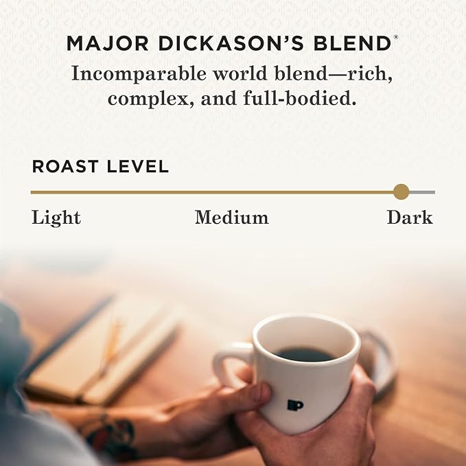 Peet's Coffee, Dark Roast Keurig K-Cup Pods - Major Dickason's Blend 75 Count (1 Box of 75 K-Cup Pods)