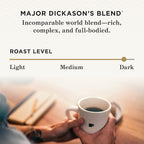 Peet's Coffee, Dark Roast K-Cup Pods for Keurig Brewers - Major Dickason's Blend 60 Count (6 Boxes of 10 K-Cup Pods) (Pack of 2)