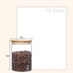 umieo Glass Food Storage Containers with Lids, Small Storage Containers 27oz Set of 2, Glass Storage Jars with Airtight Lids for, Flour, Rice, Nuts, Candy, Coffee, Beans