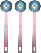HARFINGTON 3pcs Coffee Scoop Spoon 1tbsp (3tsp, 15ml) 304 Stainless Steel Long Handle Teaspoon/Tablespoon Measuring Spoons Scoops for Tea Sugar Kitchen, Multicolor