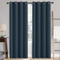 MIULEE 100% Blackout Linen Curtains by MIULEE
