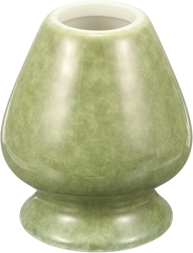 HARFINGTON Ceramic Chasen Stand 70mm Matcha Whisk Holder Teas Set Whisks Stand Traditional Matcha Tea Chasen Holder Tea Set Accessories for Tea Tasting, Matcha Green